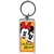 Mickey & Minnie Faces Lucite Keychain