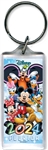 Lucite Keychain 2024 Brite Ear Mickey Minnie Pluto Goofy Donald, Florida Namedrop