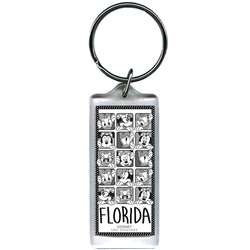 Minnie Daisy Dots Lucite Keychain