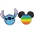 Stitch Face and Mickey Rainbow Antenna Topper