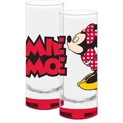 Kissing Minnie Mouse Collection Glass, Red Bottom (No Namedrop)