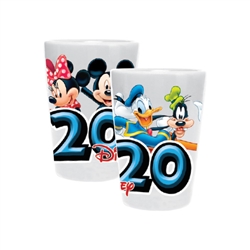 Dated 2020 Fun Faces Mickey Minnie Goofy Donald, White