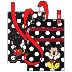 Sitting Mickey Passport Bag, Black