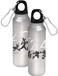 Aluminum Bottle 2024 March Group Mickey Minnie Donald Goofy Pluto, Silver