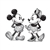 Mickey Minnie Tonal  Salt & Pepper Shakers