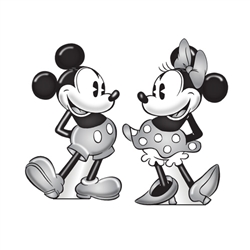 Mickey Minnie Tonal  Salt & Pepper Shakers