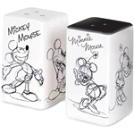 Mickey Minnie Sketch Couple S&P Shaker