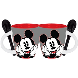 Good Day Mickey Mouse 4oz Espresso Mug, Gray