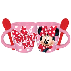 Minnie Me Espresso Mug w/Spoon, Pink