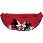 Belly Bag Mickey Minnie Hand Hearts, Red