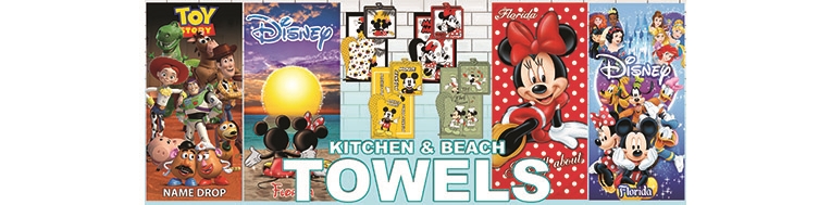 Disney Beach Kitchen Towels