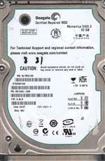 SEAGATE ST960815A MOMENTUS 60GB 5400RPM IDE/ATA-100 8MB BUFFER 2.5INCH INTERNAL NOTEBOOK HARD DISK DRIVE. REFURBISHED. IN STOCK.