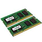 MICRON CT2K4G4DFS8213 8GB (2X4GB) 1600MHZ PC3-12800 CL15 SINGLE RANK NON ECC UNBUFFERED DDR3 SODIMM MEMORY KIT. BULK. IN STOCK.
