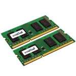 CRUCIAL - 4GB DDR3 SDRAM MEMORY MODULE - 4 GB (2 X 2 GB) - DDR3 SDRAM - 1066 MHZ DDR3-1066/PC3-8500 - 1.35 V - NON-ECC - UNBUFFERED - 204-PIN - SODIMM (CT2K2G3S1067M). BULK. IN STOCK