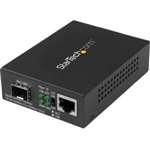 STARTECH - GIGABIT ETHERNET FIBER MEDIA CONVERTER WITH OPEN SFP SLOT - FIBER MEDIA CONVERTER - 1 GBPS (MCM1110SFP). BULK. IN STOCK.