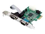 STARTECH - 2 PORT NATIVE PCI EXPRESS RS232 SERIAL ADAPTER CARD WITH 16950 UART - SERIAL ADAPTER (PEX2S952). BULK. IN STOCK.