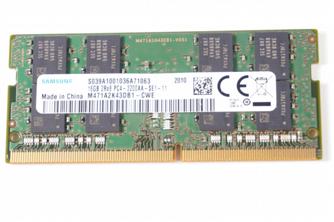 Samsung M471A2K43DB1-CWE 16GB PC4-25600 3200Mhz SO-DIMM Memory. BULK. IN STOCK.