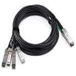 DELL K9HPR 1 METER QSFP PLUS TO 4 X 10GBE SFP PLUS BREAKOUT CABLE. REFURBISHED. IN STOCK.