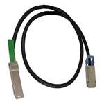 HP - 2M FDR QUAD SMALL FORM FACTOR PLUGGABLE INFINIBAND COPPER CABLE (670759-B24). REFURBISHED. IN STOCK.