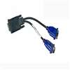 DELL 310-4469 9 INCH DMS-59 TO DUAL VGA SPLITTER CABLE. REFURBISHED. IN STOCK.