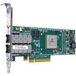 QLOGIC QLE8152 10GB DUAL PORT PCI-E COPPER CNA HOST BUS ADAPTER WITH STANDARD BRACKET CARD ONLY. SYSTEM PULL. IN STOCK.