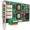 QLOGIC QLE2464-WB SANBLADE 4GB 4CHANNEL PCI EXPRESS FIBRE CHANNEL HOST BUS ADAPTER WITH STANDARD BRACKET CARD ONLY. REFURBISHED. IN STOCK.