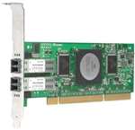 QLOGIC QLA2462-E SANBLADE 2462 4GB DUAL CHANNEL 266MHZ PCI-X LOW PROFILE FIBRE CHANNEL HOST BUS ADAPTER CARD ONLY. REFURBISHED. IN STOCK.