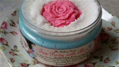 4 ounce Tea Party with Alice w/ Soy Butter Sugar Scrub