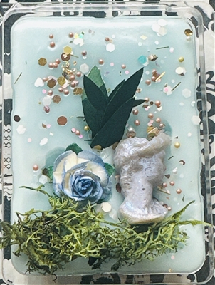Mossy Cement Rock Garden Wax Tart