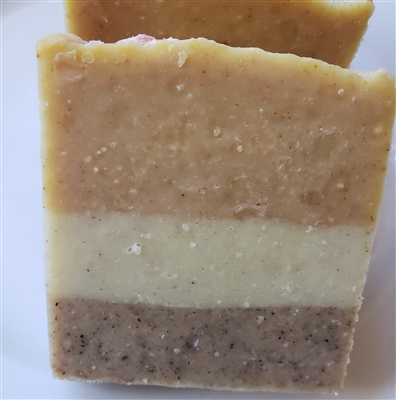 Sanded Chamomile Almond Milk Cold Process Soap