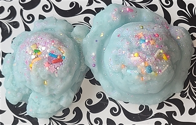 Cotton Candy Ice Cream Scoop Shaped Tarts