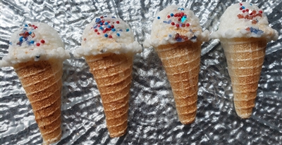 Peppermint Waffle Cone Ice Cream Shaped Tarts