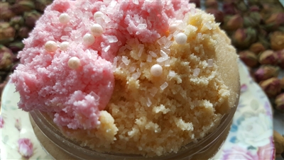 Pink Sugar Pie Crust Sugar Scrub