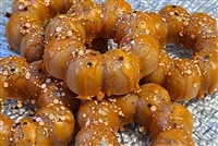 Sprinkled Pumpkin Doughnut Shaped Tart