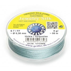 Jewelry Silk Turquoise On Spool .38mm FF