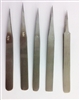 Tweezer Set of 5 Pieces (AA, MM, NN, 3 & 5) Steel Stainless