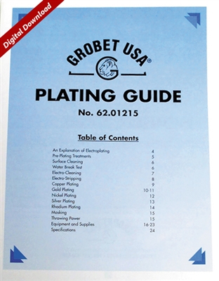Plating Guide Grobet USA Digital Download Book