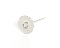 Post with Pad Backing 6mm Sterling Silver (10)