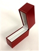 Bangle Box in Red leatherette 1.25 x 3.75 x 3.15"
