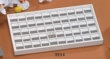 EARRING TRAY 50-PAIR LARGE WHITE