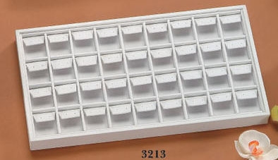 EARRING TRAY 36 SLOT LARGE WHITE