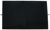Velvet Pad Black Foldable for Display Cases 23 1/8" x 19 1/4" Black