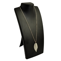 Necklace Display X-Tall Black Leatherette
