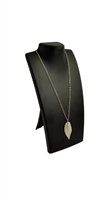 Portable Black Leatherette Necklace Display Stand