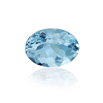 Aquamarine Oval Man-Made