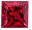 Princess Cut Ruby CZ