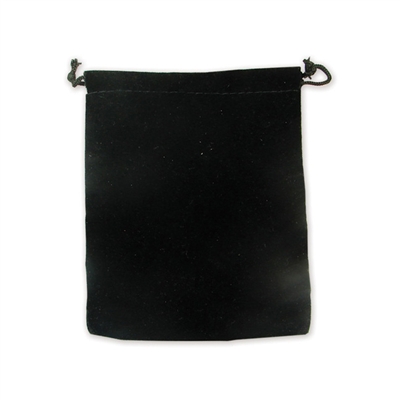 Black Velvet Drawstring Pouches