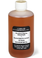Rhodishine Rhodium Plating Solution 2 gm/100 ml (3.4 oz) Made in Canada for  Professional Jewelry Plating