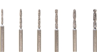 Diamond Coated Twist Drills - Set of 6