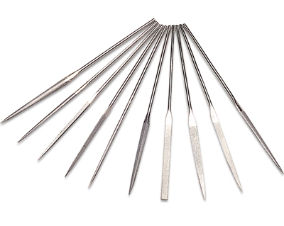 4" Precision Diamond Needle File Set - 10 piece